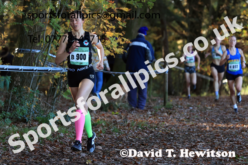 Senior Womens 2025 National Cross Country Relays, Berry Hill Park, Mansfield. Photo: David T. Hewitson/Sports for All Pics